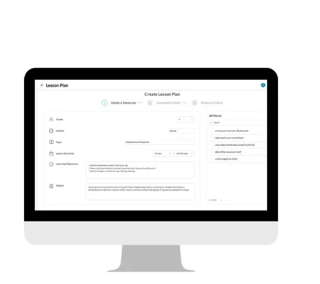 Screenshot: Smart Lesson Planner